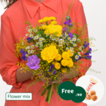 Flower Mix Sommergruß with 3 Ferrero Giotto
