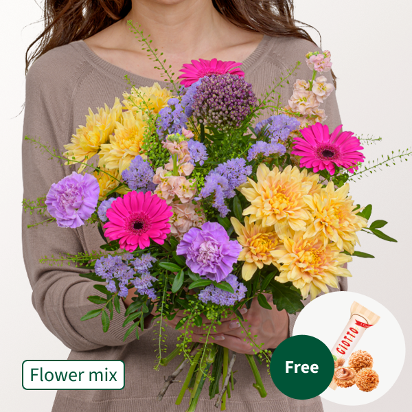 Flower Mix Blumensymphonie with 3 Ferrero Giotto