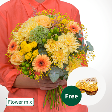Flower Mix Blumenwunder with 2 Ferrero Rocher