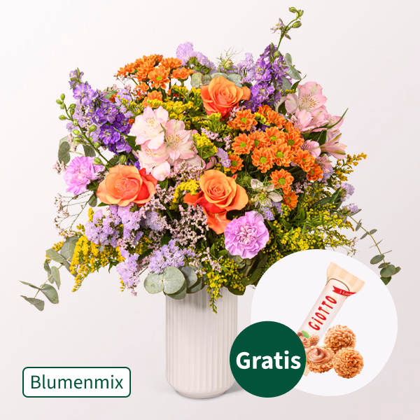 Blumenmix Blütenfest mit Halloren Kugeln