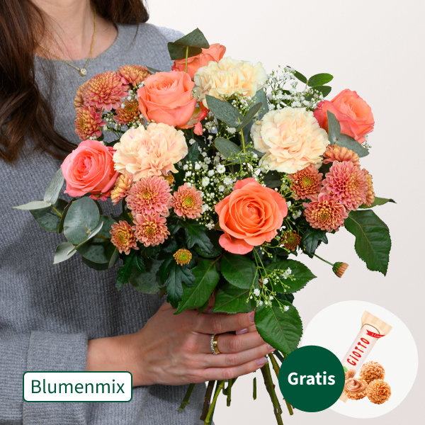 Blumenmix Blumengedicht mit Ferrero Giotto 3er