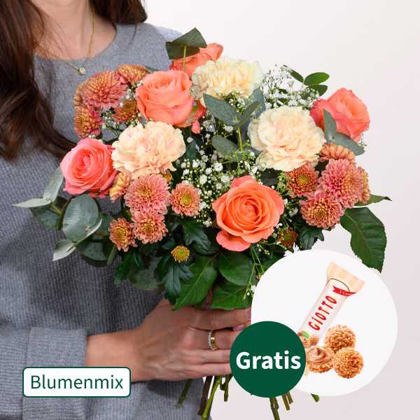 Blumenmix Blumengedicht mit Ferrero Giotto