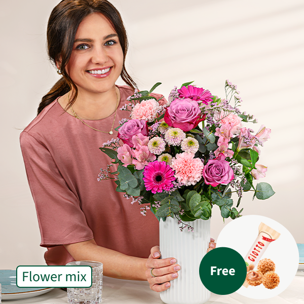 Flower Mix Sweet Dreams with 3 Ferrero Giotto
