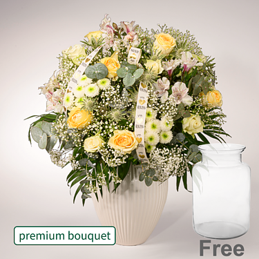 Premium Bouquet Ballade with premium vase
