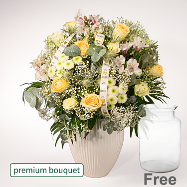 Premium Bouquet Ballade with premium vase