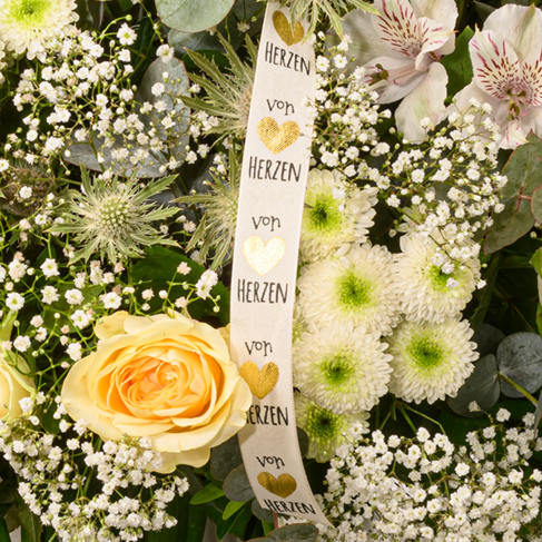 Premium Bouquet Ballade mit Premium Vase & 3 Ferrero Giotto