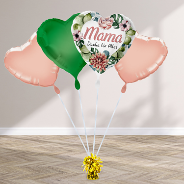Heliumballon Geschenk „Mama, danke für Alles“