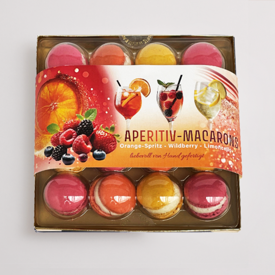 Präsentpackung „Aperitif Macarons“ (150 g)