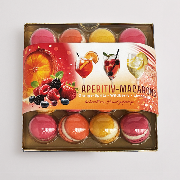 Präsentpackung „Aperitif Macarons“ (150 g)