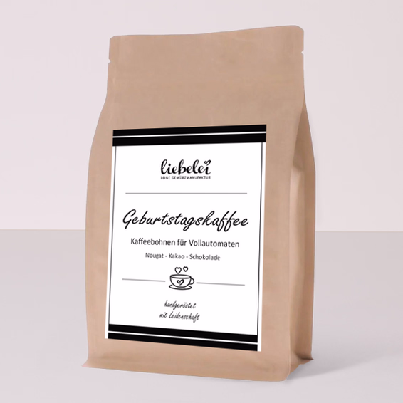 Crema Kaffeebohnen zum Geburtstag (125 g)