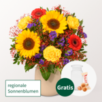 Blumenstrauß Sommerlichter mit Vase