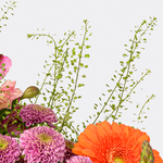 Blumenstrauß Blumensymphonie mit Vase & Ferrero Giotto 3er