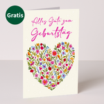 Geburtstag-Set mit Vase