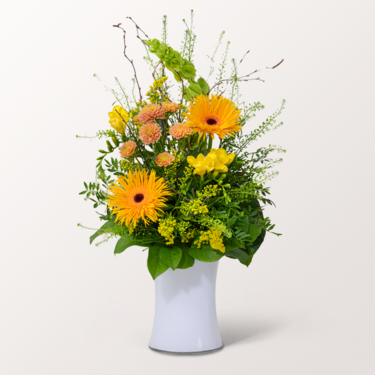 Flower Bouquet Süßer Traum with vase & 3 Ferrero Giotto