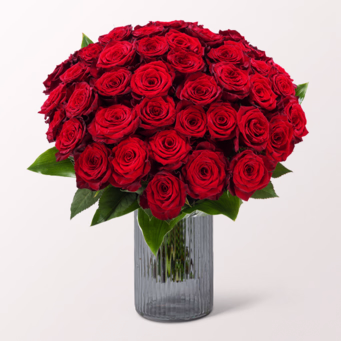 Premium Bouquet Paris with Premium Vase & Champagner