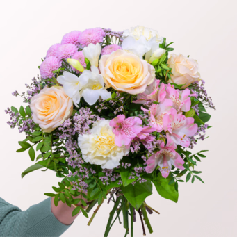 Blumenstrauß Frühlingsgruß mit Vase