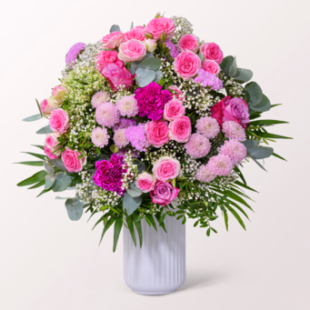 Blumenstrauß Blütenliebe mit Vase