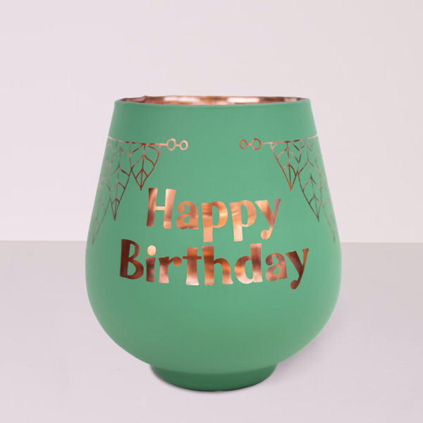 Tea Light „Happy Birthday“