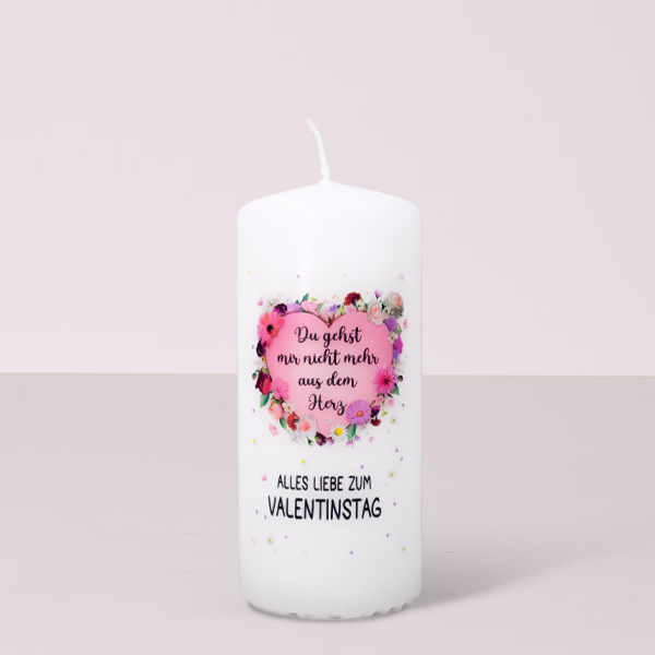 Candle „Alles Liebe zum Valentinstag“