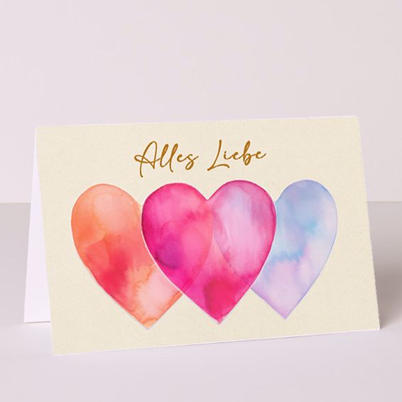 Motivkarte „Alles Liebe“