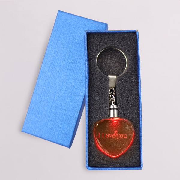 Glowing Key Ring „I love you“
