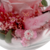 Rosa haltbare Rose im Glas