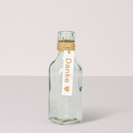 Glass Vase „Danke“ (16 cm)