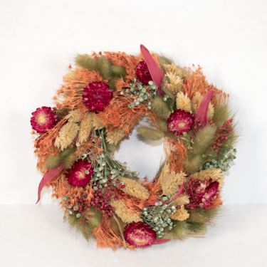 Dry Wreath Bordeaux Blossom