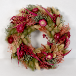 Dry Wreath Bordeaux Blossom