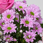 Blumenstrauß Pures Glück mit Vase & Ferrero Giotto 3er