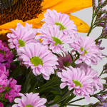 Blumenstrauß Fabelhaft mit Vase & Ferrero Giotto 3er