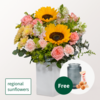 Premium Bouquet Prachtvoll with Premium Vase & 3 Ferrero Giotto
