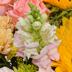 Premiumstrauß Prachtvoll mit Premiumvase & Ferrero Giotto 3er