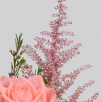 Premiumstrauß Du bist die Beste mit Premiumvase & Ferrero Giotto 3er