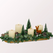 Adventsgesteck Wonderland mit Ferrero Giotto 3er