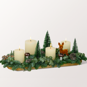 Adventsgesteck Wonderland mit Ferrero Giotto 3er