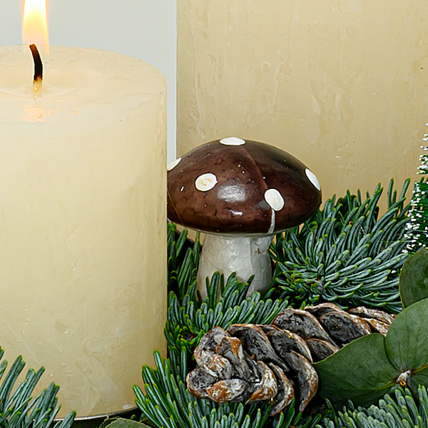 Adventsgesteck Wonderland