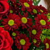 Blumenstrauß Weihnachtsüberraschung mit Vase & Ferrero Giotto 3er