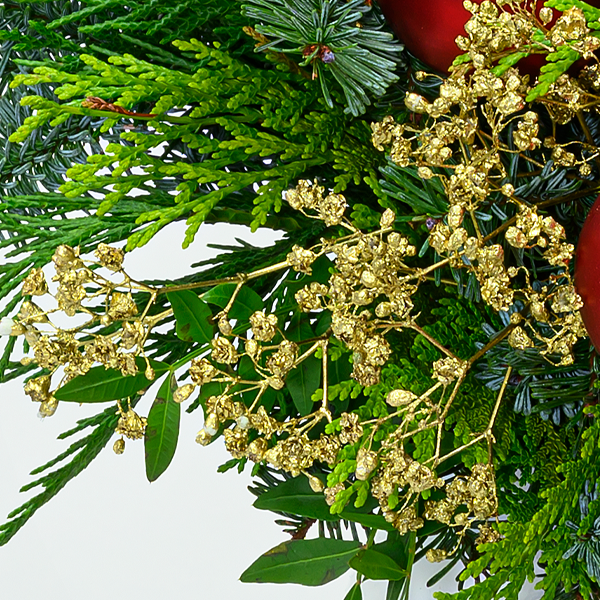 Strauß Weihnachtsstern mit Vase