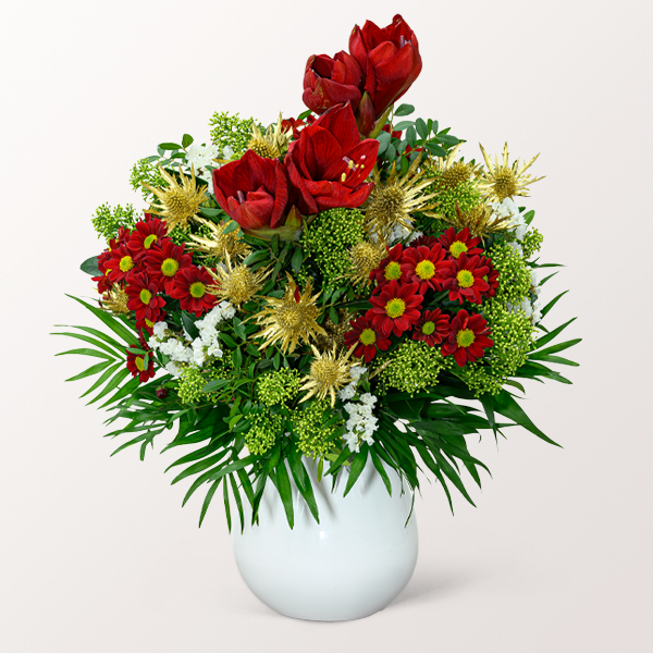 Flower Bouquet Winterromanze with vase