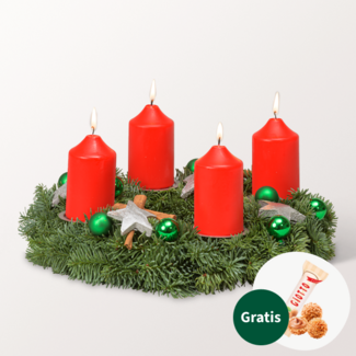 Adventskranz Winterlicht (Ø 30 cm) mit Ferrero Giotto 3er