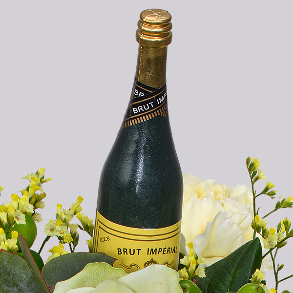 Flower Bouquet „Happy New Year“ with vase