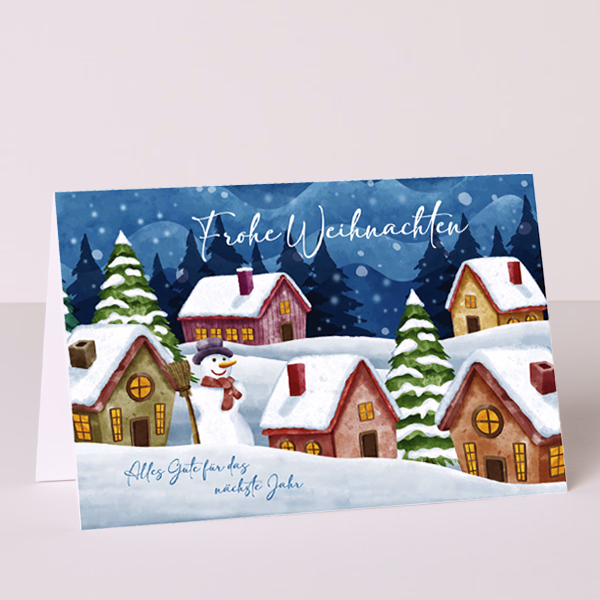 Greeting Card „Frohe Weihnachten und alles Gute für das nächste Jahr“