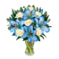 Blumenstrauß Meeresblau