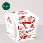 Premiumstrauß Märchengarten mit Premiumvase & Raffaello