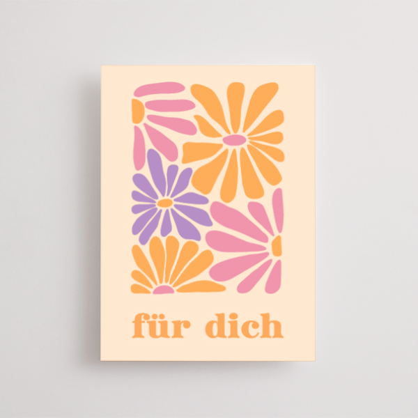 Motivkarte „für dich“