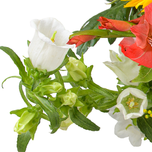 Flower Bouquet Sonnenstrahl with vase & 3 Ferrero Giotto