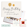 Personal Greeting Card with Merci: Happy Birthday (250 g)