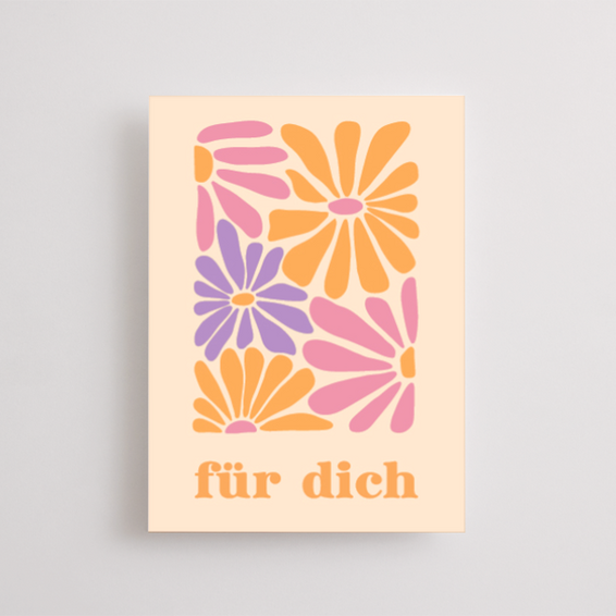 Motivkarte „für dich“