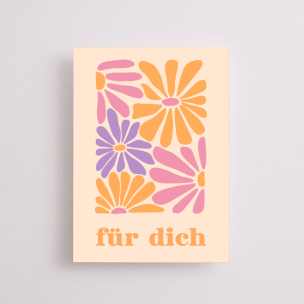 Motivkarte „für dich“